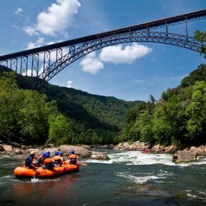 Fayette Station Rapid and New River Gorge Bridge - Lower New River Whitewater Rafting Trip