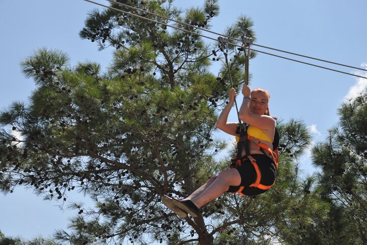 Zipline - Antalya: Rafting, Jeep Safari, Buggy & Zipline 4-in-1 Combo Tour
