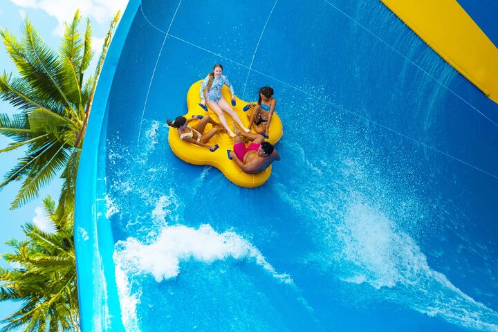 Feel the rush while riding the Tornado - Oahu: Zipline and Wet 'n' Wild Waterpark Combo