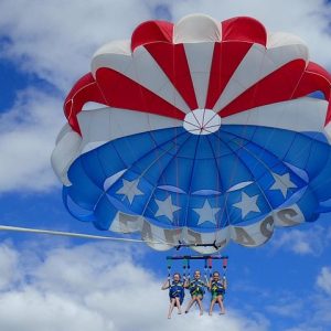Floating in the clouds - Parasail Flights at Madeira Beach