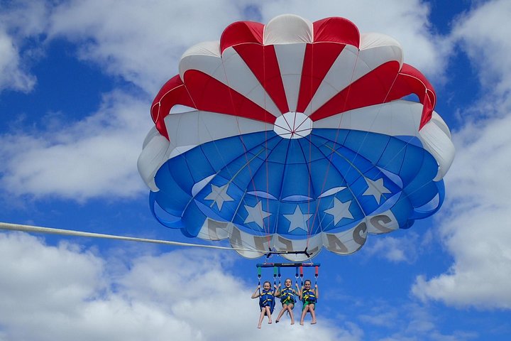 Floating in the clouds - Parasail Flights at Madeira Beach
