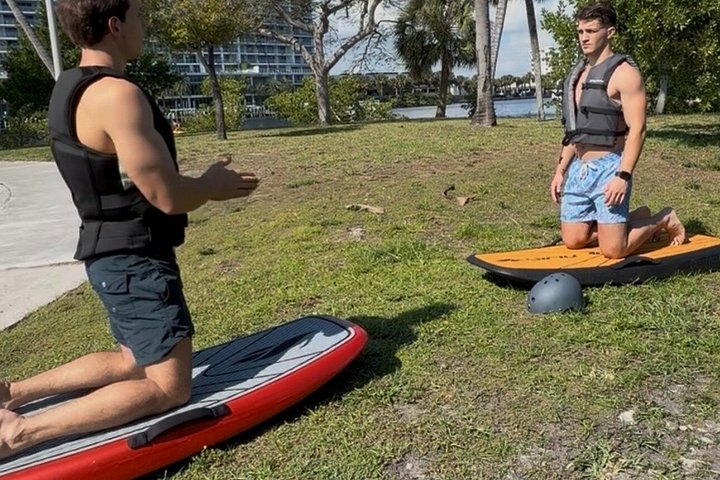 First we teach on land - Private Efoil Lesson in Fort Lauderdale | Miami