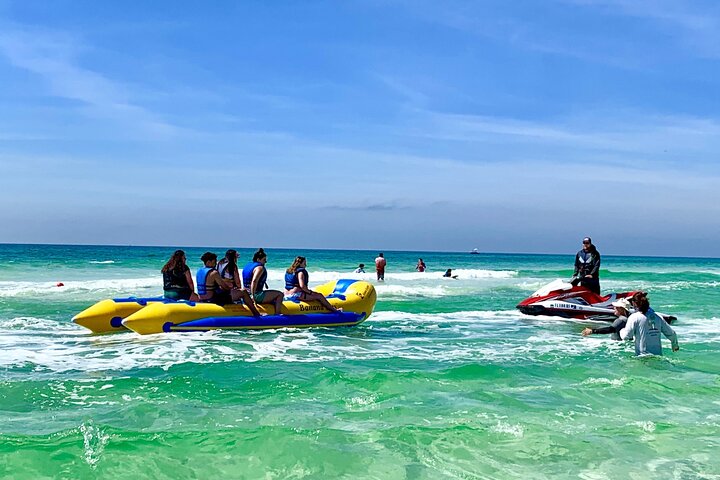 Experience the Emerald Coast behind Pompano Joe's in Miramar Beach! - Small-Group Banana Boat Ride at Miramar Beach Destin