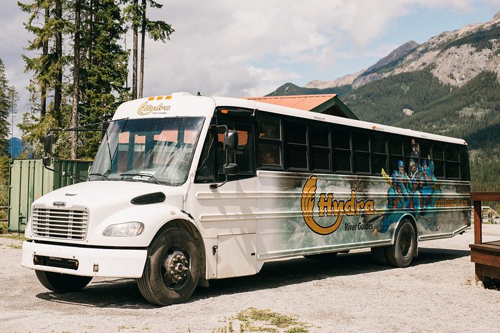 Our bus - Family Rafting Adventure | Kicking Horse River