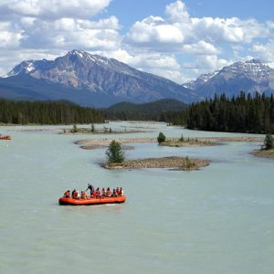 Float big scenery - Athabasca River Easy Scenic Raft Trip