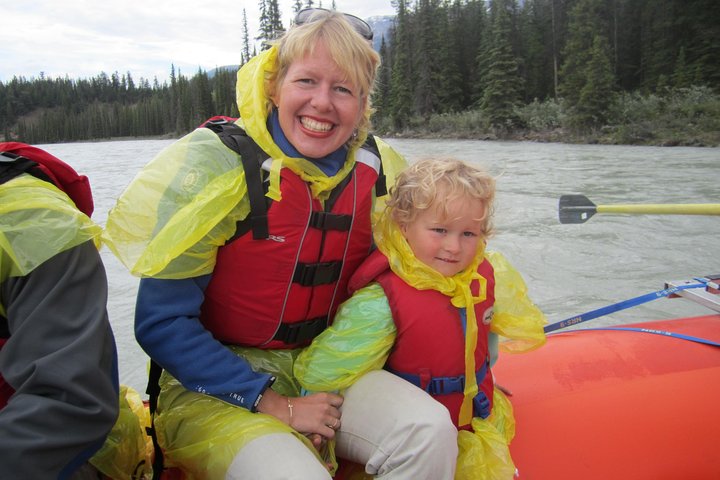 Mother and Child - Athabasca River Easy Scenic Raft Trip