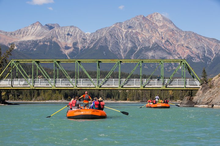 Pyramid Mountain - Athabasca River Easy Scenic Raft Trip