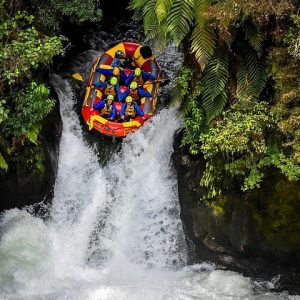 The World Famous 7 meter "Tutea Falls" on the Kaituna River in Rotorua NZ - White Water Rafting - Kaituna Cascades, The Originals