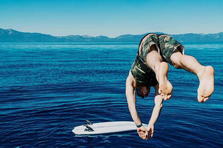 Dive in and cool off! - 4 Hour Private Wakesurf Charter With Captain Lake Tahoe