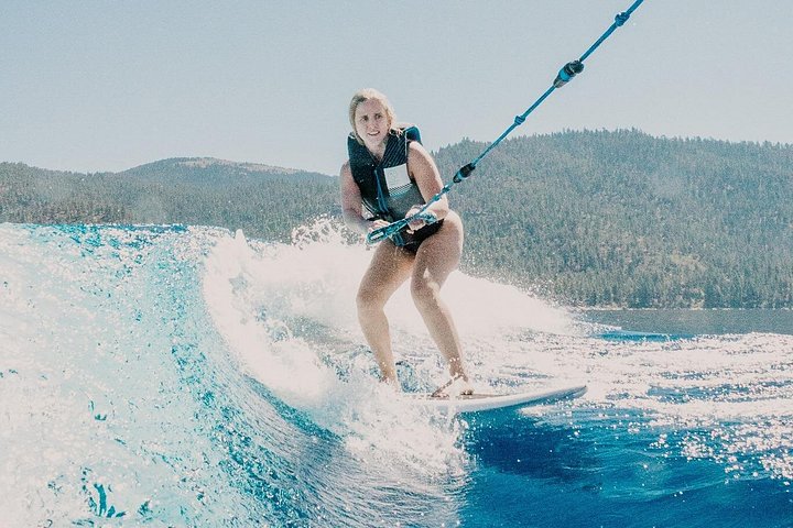 Regular side surf wave - 4 Hour Private Wakesurf Charter With Captain Lake Tahoe