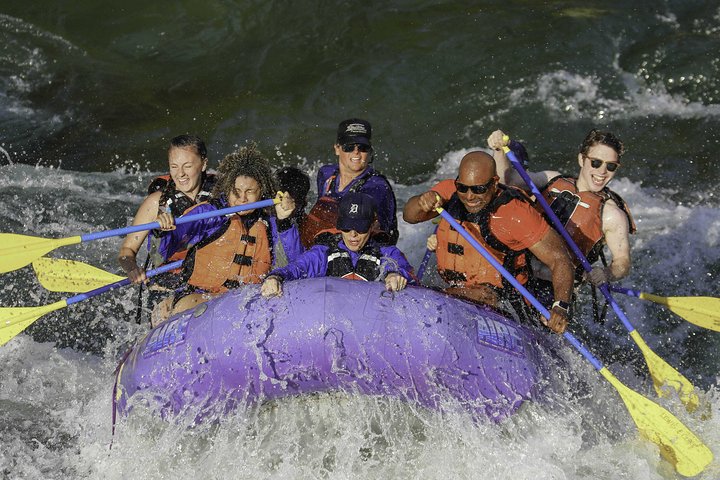 Everybody gets wet! - Whitewater Rafting Small Boat Adventure Snake River Jackson Hole