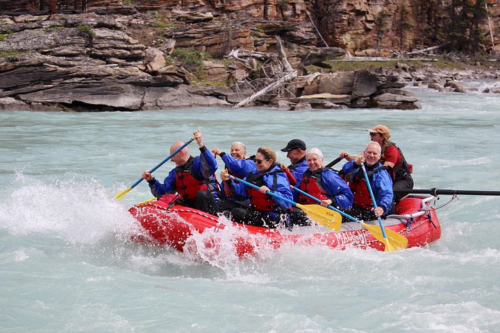 Fun for all ages - Athabasca Canyon Run Family Rafting: Class II Plus Rapids