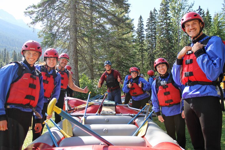 We're all set to go! - Whitewater Rafting on Jasper's Fraser River