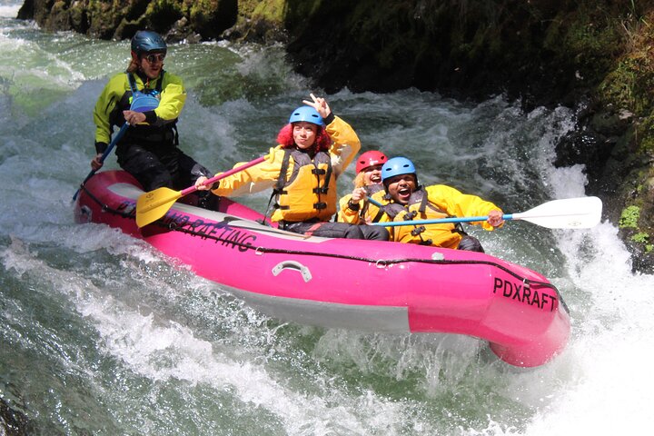 Style points! - White Salmon River Rafting Half Day