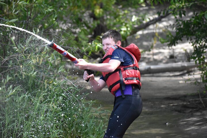 Fun in the hot, Central Washington sunshine. - Wenatchee River Family Float Trip