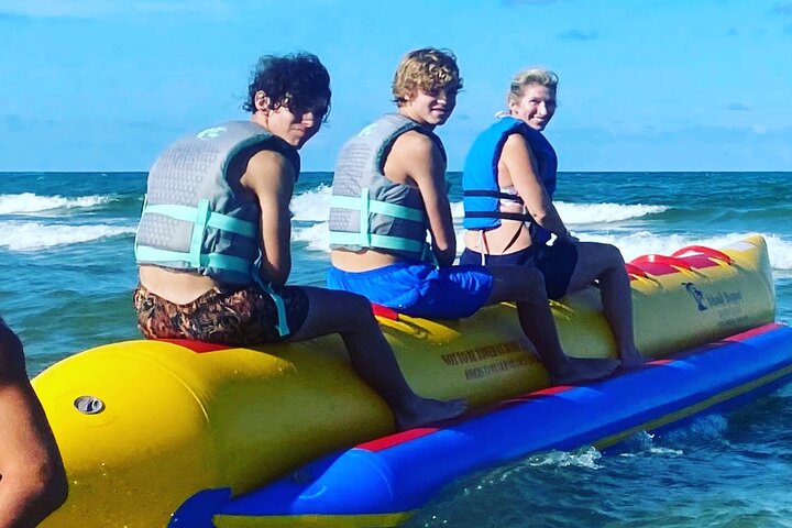 Ocean Banana Boat Rides with Sonny’s Beach Service, South Padre Island, Texas - Exciting Banana Boat Rides