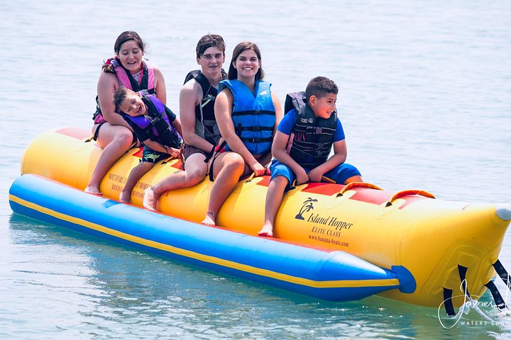 Banana Boat Rides with Sonny’s Beach Service! Family Fun - Exciting Banana Boat Rides