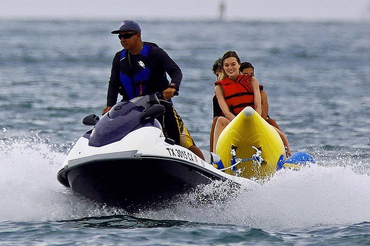 Exciting Banana Boat Rides with Sonny’s Beach Service, South Padre Island (Ocean & Bay Banana Boat Rides)
