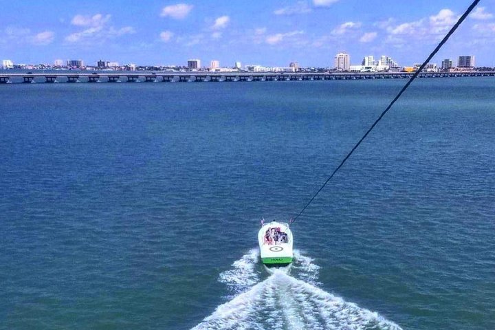 up up up! - Parasailing Adventure in South Padre Island