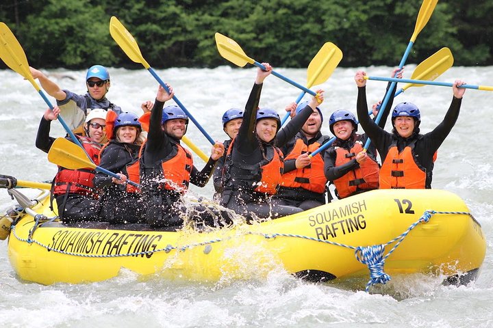 All the fun being had by this crew out for some team building on the mighty Elaho River. - Elaho Whitewater Experience
