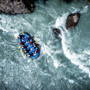 In the rock labyrinth of the Vorderrhein - Rafting Vorderrhein in Graubünden