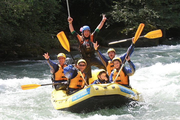 rafting family on Noce river Italy - River Rafting for Families