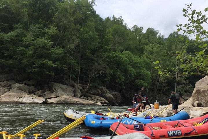 Lunch Break - National Park Whitewater Rafting in New River Gorge WV