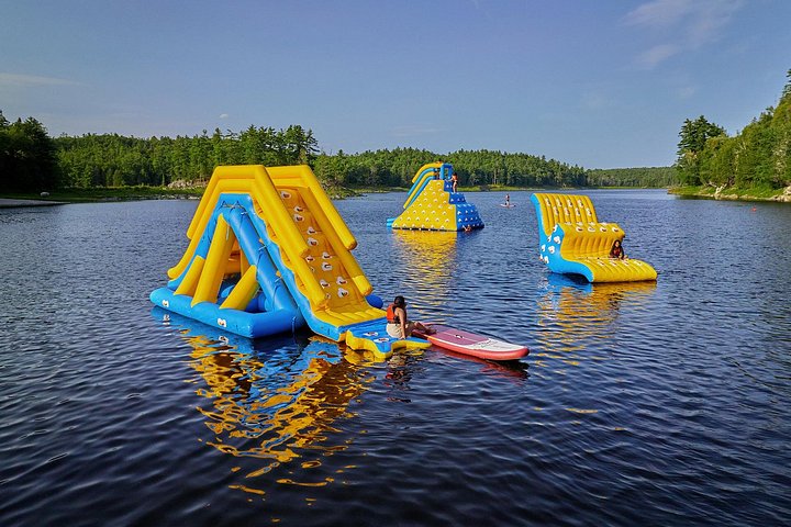 Your Trip includes access to our Inflatable Water Park - Ottawa River Low Intensity Rafting Day Trip
