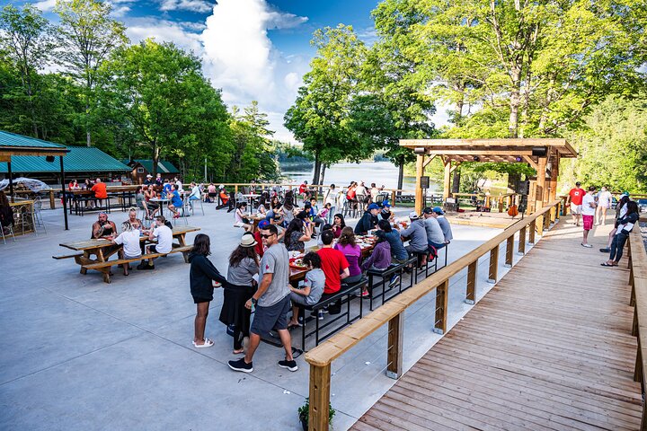 Riverside Patio at Wilderness Tours - Sport Rafting Day Trip on the Ottawa River