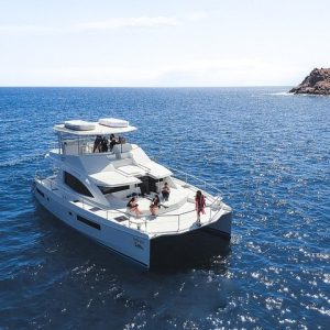 Relax onboard this stunning catamaran - Cabo Half-Day Snorkel Adventure with Lunch and Open Bar