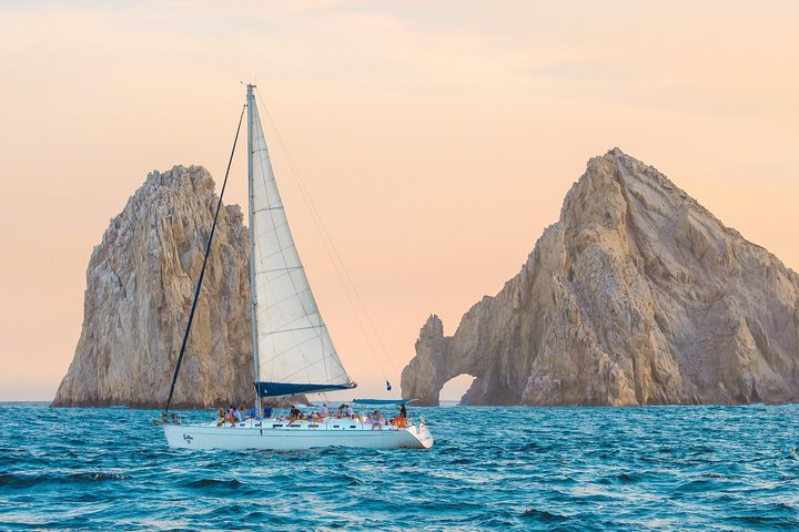 Pink and blue hues - Los Cabos Luxury Sunset Sail with Light Appetizers and Open Bar