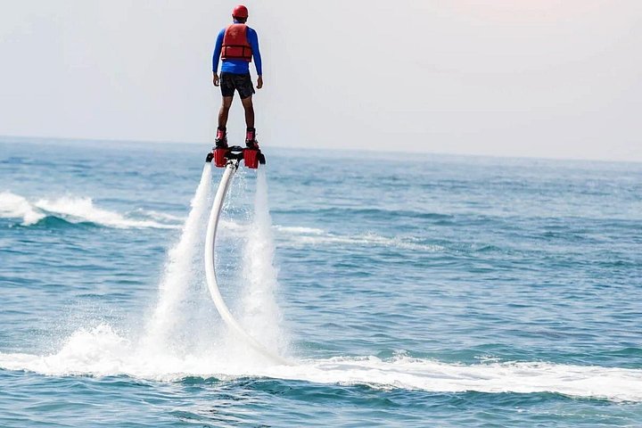 Stop dreaming and start flying on your flyboard. - Flyboard activity in Cancun. Includes Training and Equipment