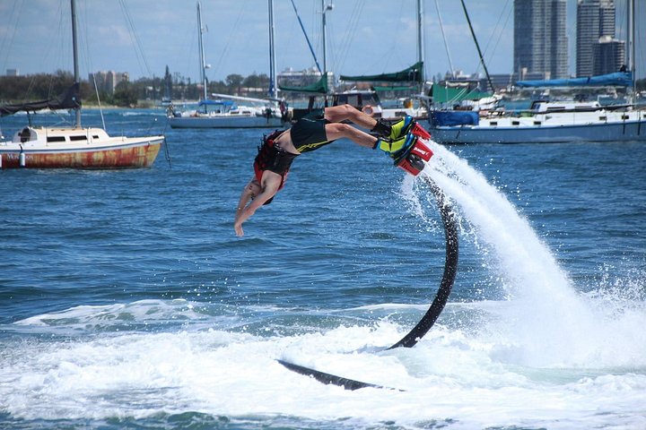 Discover a totally different water sport. - Flyboard activity in Cancun. Includes Training and Equipment