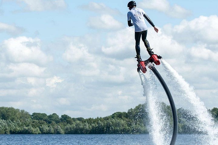 Learn to fly like a superhero, flying over the water. - Flyboard activity in Cancun. Includes Training and Equipment