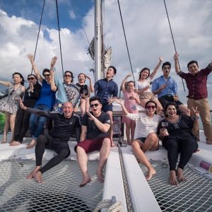 Fun for all ages - Singapore Sunset and Morning Cruise On A Luxury Catamaran