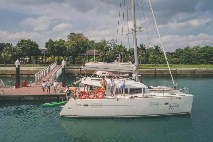 Relax and recharge on our spacious 40ft catamaran - Singapore Sunset and Morning Cruise On A Luxury Catamaran
