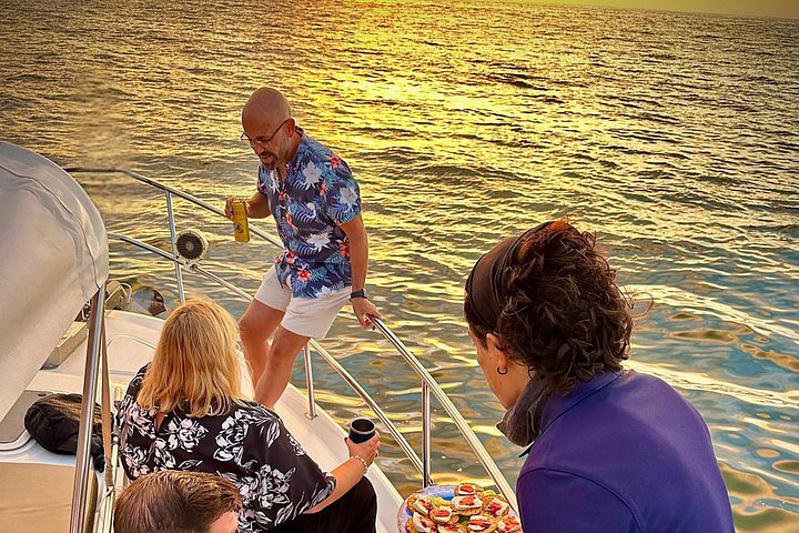 A fun, relaxed atmosphere as we cruise into the sunset. - Puerto Vallarta: Luxury Yacht Sunset Cruise with Premium Open Bar