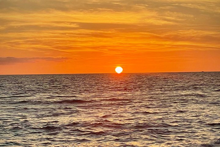 A spectacular Pacific sunset viewed from the water. - Puerto Vallarta: Luxury Yacht Sunset Cruise with Premium Open Bar