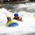 Whitewater swimming (hydrospeed) on the Ubaye